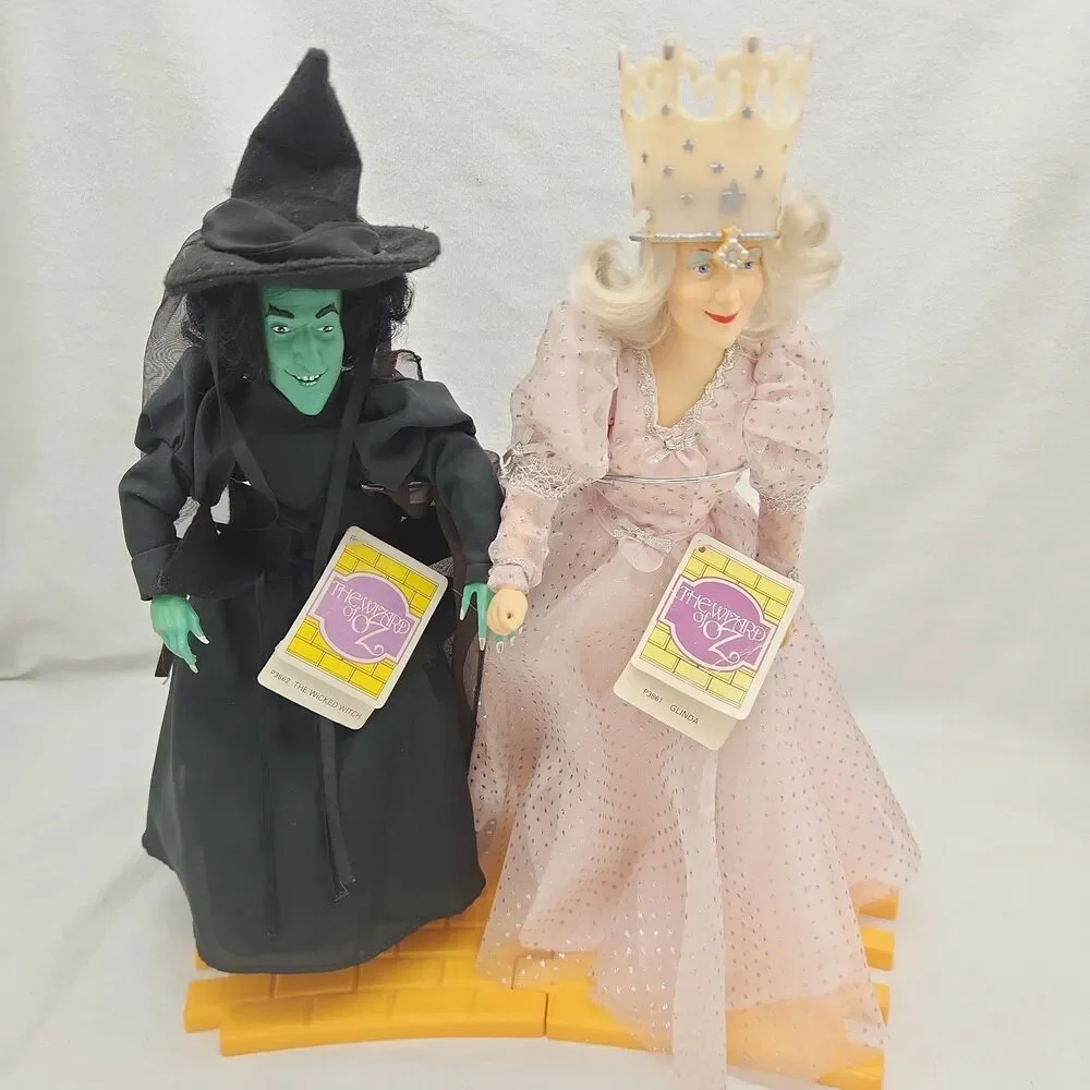 Dolls WIZARD OF OZ 14” Presents Of Hamilton 1987 Yellow Brick Stands 6 Figures